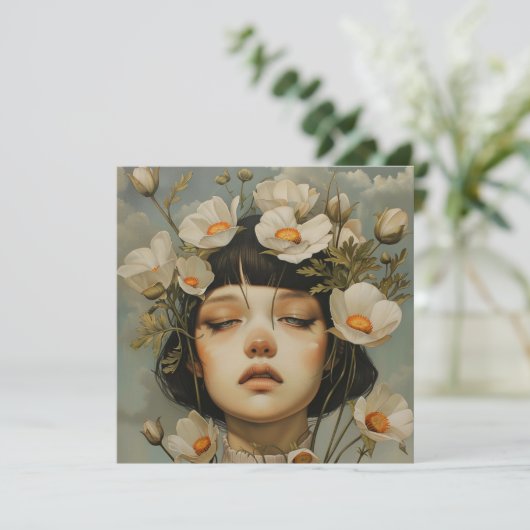 花のある女性 カード (スタンド正面)