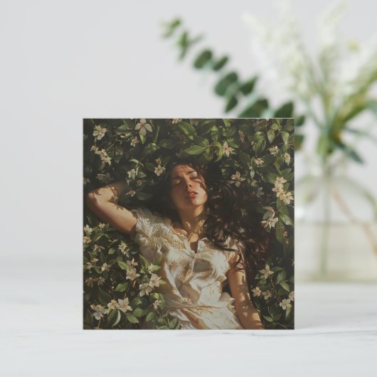 花のある女性 カード (スタンド正面)