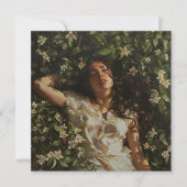 花のある女性 カード (正面)