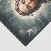 花のある聖なるイエス・キリスト 薄葉紙 (詳細)