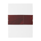 花のある高貴なゴシック様式のハート 招待状ベリーバンド (裏面例)