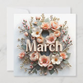 花のある8日　国際女性デー シーズンカード (正面)