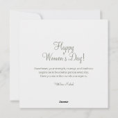 花のある8日　国際女性デー シーズンカード (裏面)