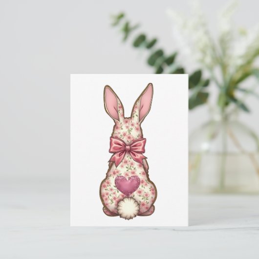 花のうさぎのイースターデザイン シーズンカード (スタンド正面)