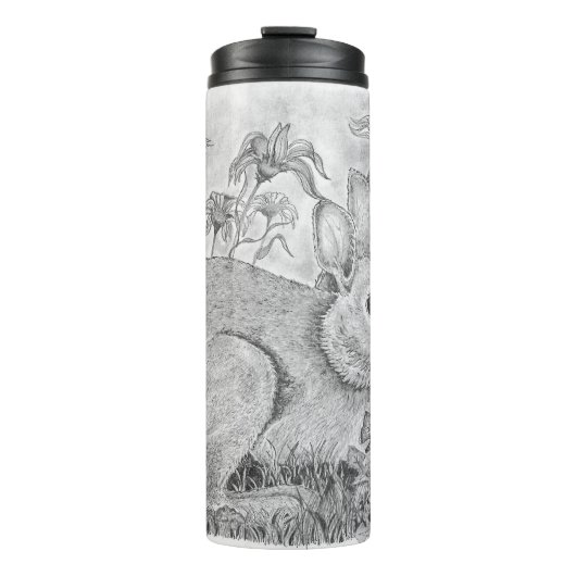 花のうさぎ熱タンブラー タンブラー (正面)