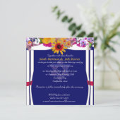 花のおおいのユダヤ人結婚式 招待状 (スタンド正面)