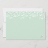 花のおおいの写真の招待状 招待状 (裏面)