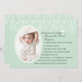 花のおおいの写真の招待状 招待状 (正面/裏面)