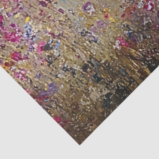 花のお洒落デコップホワイトホースのフィールド 薄葉紙 (詳細)