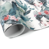 花のお洒落冠を持つ妖精 ラッピングペーパー (ロールコーナー)