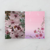 花のお洒落好み結婚に合わせ カード (内部)