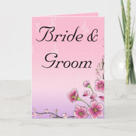 花のお洒落好み結婚に合わせ カード