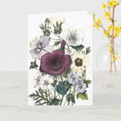 花のお祝いカード カード (黄色い花)