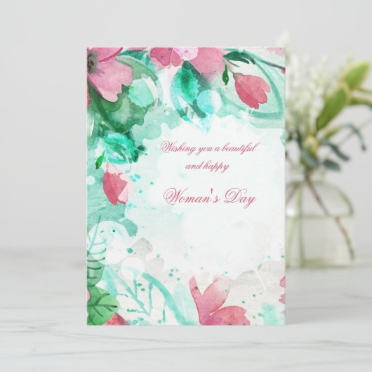 花のお祝い 招待状 (スタンド正面)