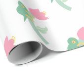 花のかわいいカメレオン ラッピングペーパー (ロールコーナー)