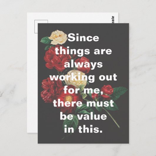 花のことはいつも私のためにうまくいっている ポストカード (正面/裏面)