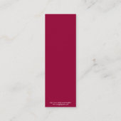 花のしおり スキニー名刺 (裏面)