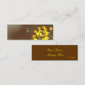 『花のしおり』 スキニー名刺 (正面/裏面)