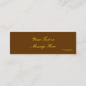 『花のしおり』 スキニー名刺 (裏面)