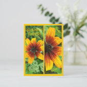 花のしおり（毛布） ポストカード (スタンド正面)