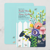 花のじょうろの招待状 招待状 (正面/裏面)