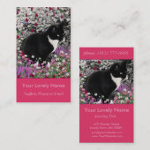 花のそばかすII -タキシードの子猫猫 名刺 (正面/裏面)