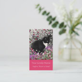 花のそばかすII -タキシードの子猫猫 名刺 (スタンド正面)