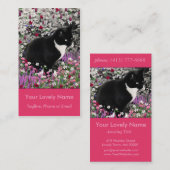 花のそばかすII -タキシードの子猫猫 名刺 (正面/裏面)