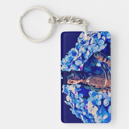 花のためのキーチェーン キーホルダー (正面)