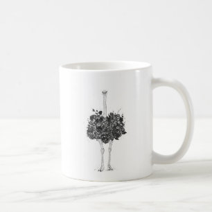 花のだちょう コーヒーマグカップ