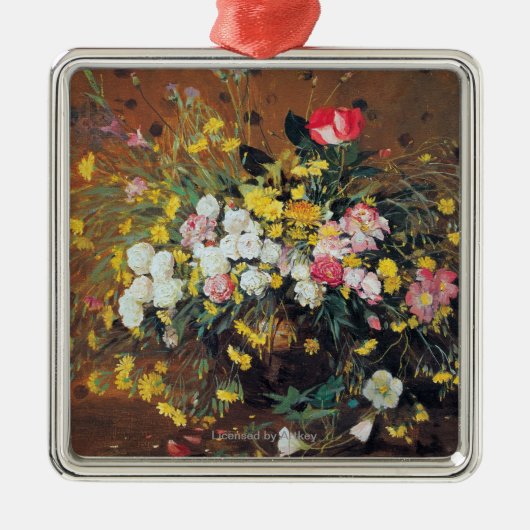 花のつぼ メタルオーナメント (正面)