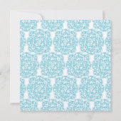 花のつる植物の円形浮彫りの招待状 招待状 (裏面)