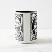 花のつる植物文字'C' - Mag マグカップ (中央)