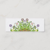 花のつる植物 スキニー名刺 (裏面)