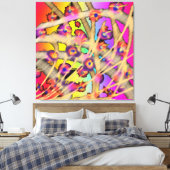 花のつる キャンバスプリント (インサイチュ (寝室))