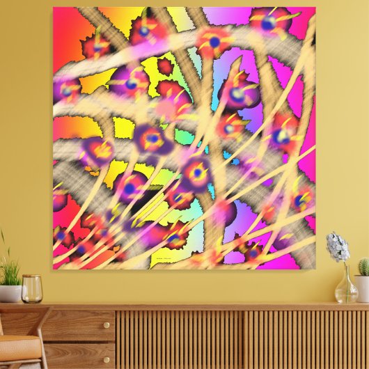 花のつる キャンバスプリント (インサイチュ (リビング))