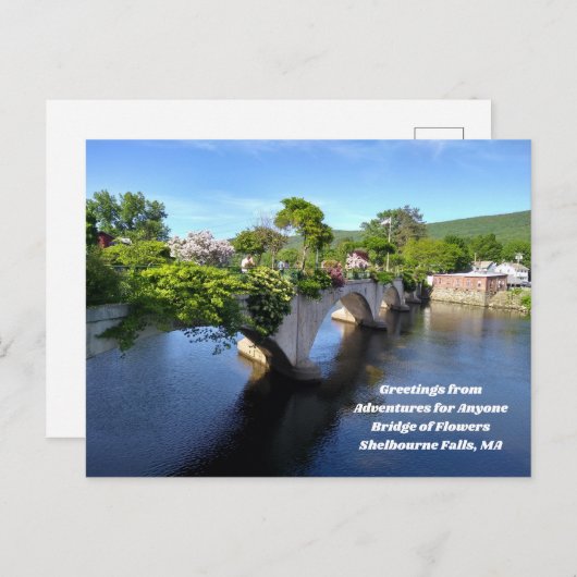 花のはがきの橋のための冒険 ポストカード (正面/裏面)