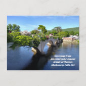 花のはがきの橋のための冒険 ポストカード (正面)