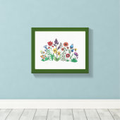 花のはっきりした啓示キャンバス印刷 キャンバスプリント (インサイチュ (ウッドフロア))