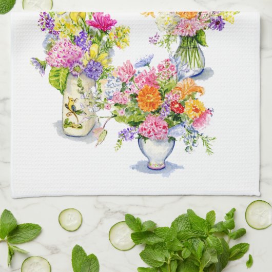 花のふきん キッチンタオル (折り畳み)