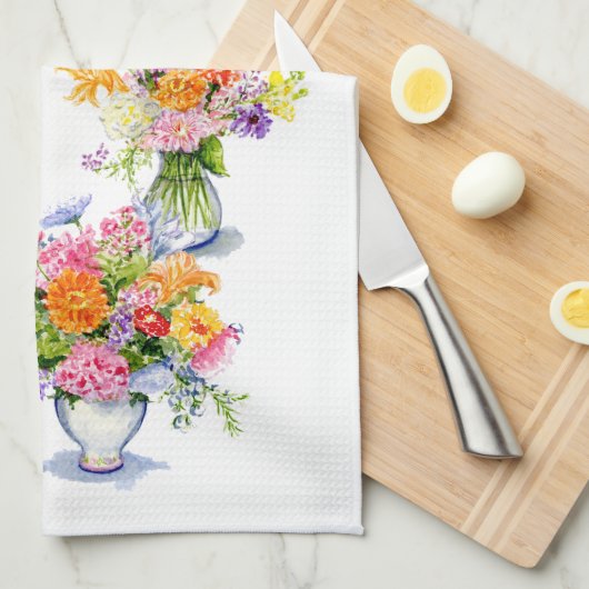 花のふきん キッチンタオル (四つ折り)