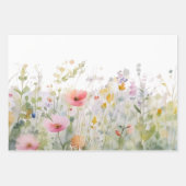 花のふちのワイルドフラワー ラッピングペーパーシート (正面3)