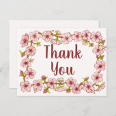 花のふち～サンキューレター3 ポストカード (正面/裏面)