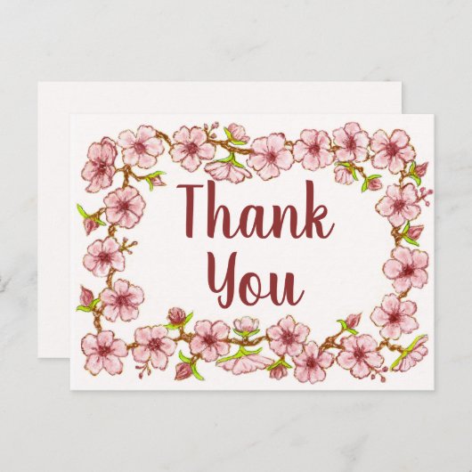 花のふち~サンキューレター3 ポストカード (正面/裏面)