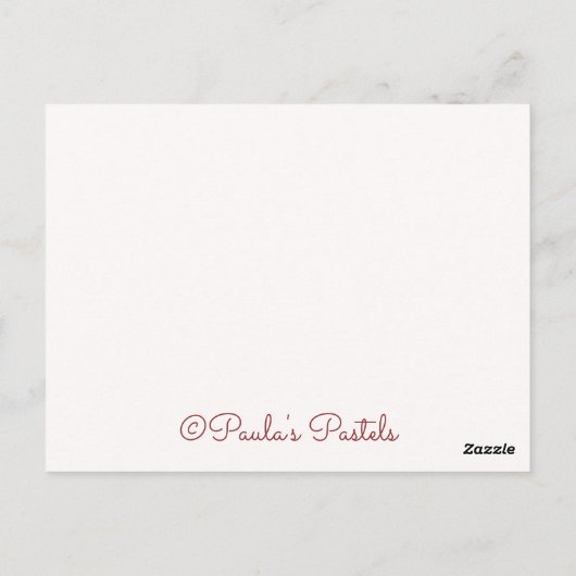 花のふち~サンキューレター3 ポストカード (裏面)