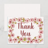 花のふち～サンクスカード2 ポストカード (正面/裏面)