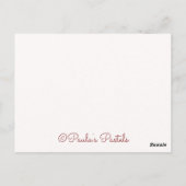 花のふち~サンクスカード3 ポストカード (裏面)