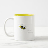 花のぶんぶん言う音 ツートーンマグカップ (左)