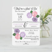 花のみの結婚式の招待状 招待状 (スタンド正面)