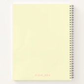 花のむらさき黄色いノート ノートブック (裏面)